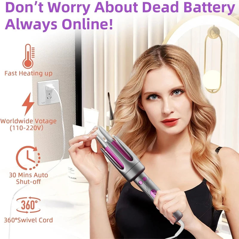 Automatic Rotating Curling Wand