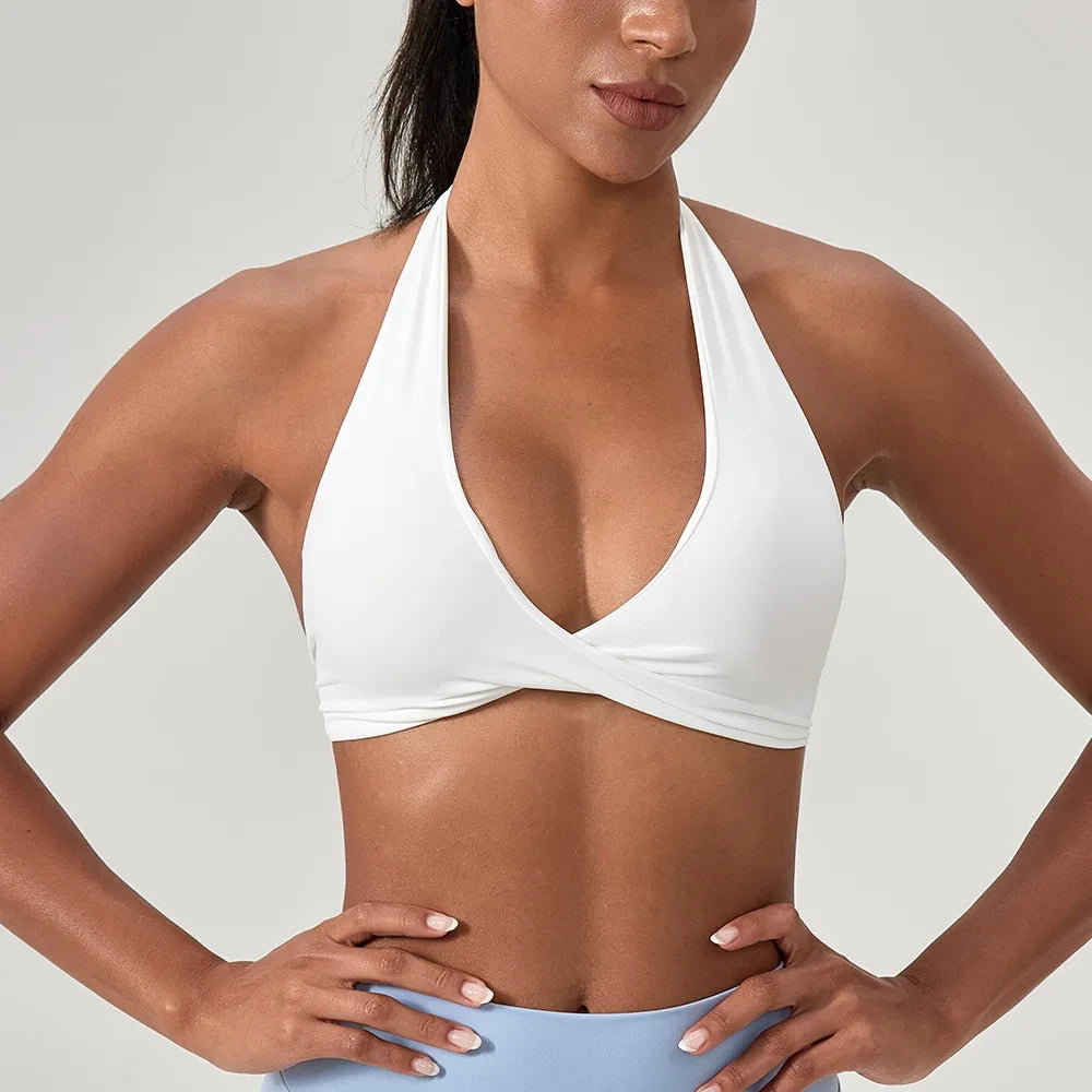Strappy Padded Sports Bra