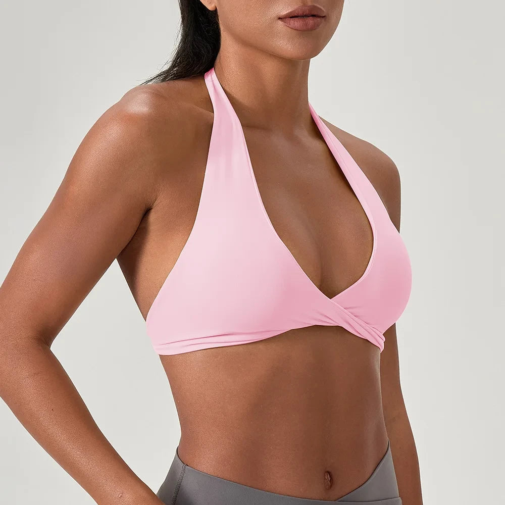 Strappy Padded Sports Bra